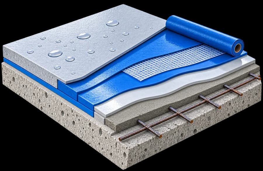 Sistema de impermeabilización para losa de concreto